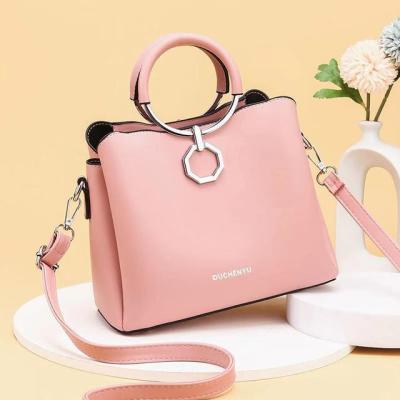 China 2021 Cheap Price Good Quality Fashion Handbags New Solid Handbags Set Ladies Casual Handbags for sale