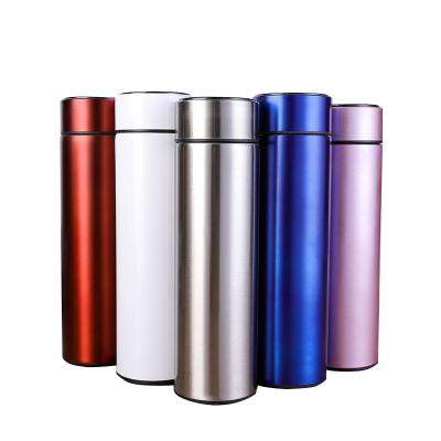 China All Custom Logo Vacuum Flasks Cup Stainless Steel Water Bottle 500ml Smart Water Bottle for sale