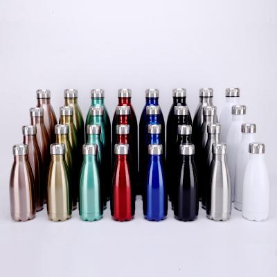 China All Wholesale Fashion Colorful Cola Shaped Custom 500ML Stainless Steel Water Bottle for sale