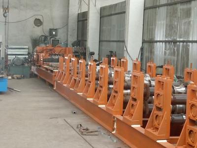 China Corrugated Roll Forming Machine , PLC System Silo Making Machine With Anti - Rust Roller for sale