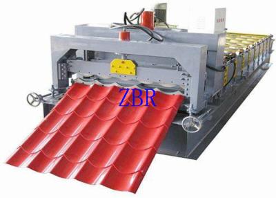 China 380V 3 Phase Glazed Tile Roll Forming Machine , Corrugated Sheet Making Machine for sale