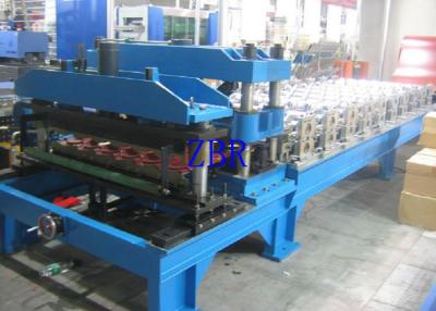 China Metal Glazed Tile Roll Forming Machine , Corrugated Roofing Sheet Making Machine for sale