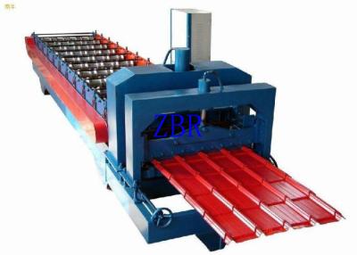 China PPGI PPGL Glazed Steel Roof Tile Roll Forming Machine 70mm Shaft Diameter for sale