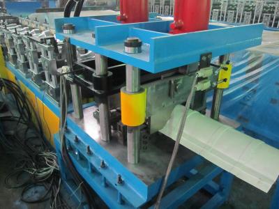 China Color Coated Metal Cold Roll Forming Machine , Hydraulic Cutting Roof Tile Making Machine for sale