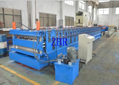 China Wall Panel Roll Forming Machine , Tile Roof Making Machine Galvanized Metal Roofing Equipment for sale