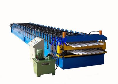 China Wall Panel / Roofing Corrugated Sheet Roll Forming Machine 23 Forming Group for sale