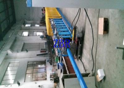 China Rectangle Steel Downspout Roll Forming Machine 330mm Feeding Width for sale