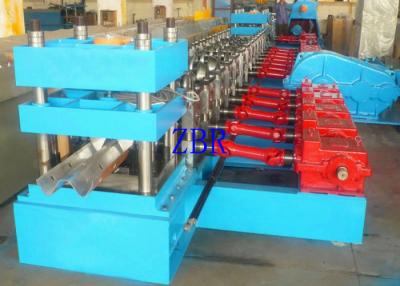 China Bearing Steel Guardrail Plate Cold Roll Forming Machine 16M Length Mold Cutting for sale