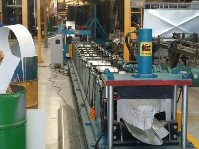 China Water Gutter Cold Metal Roll Forming Machines , Three Phases Roll Former Machine for sale