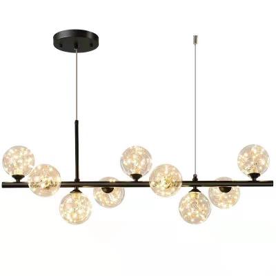 China Modern Nordic Creative Minimalist Meteor Dining Room Bedroom Glass Chandelier (70010-9) for sale