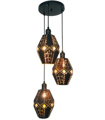 China Modern Black Color And Aluminum Material Hanging Light And Cheap Price Indoor Aluminum Pendant Lamp (1268-3) for sale