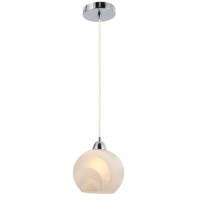 China Modern Modern Iron and Glass Material Globe Pendant Lamp, E27 Light Source Energy Saving Modern Pendant Light (P8619-1 WH) for sale