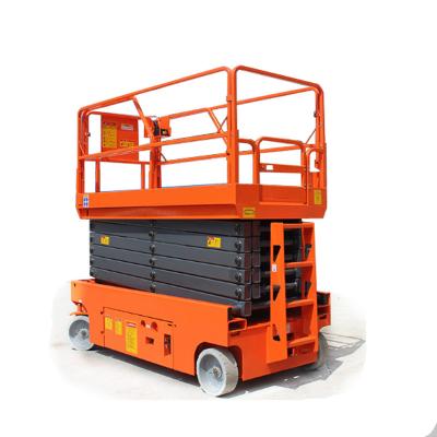 China Hotels Battery Self Propelled Telescopic Automatic Hydraulic Scissor Mobile Ladder Lift for sale