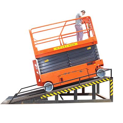 China Easy Operation Safety Convenience 500KG Heavy Duty Scissor Lift Platform For Warehouse / Extendable Platform Scissor Lift for sale