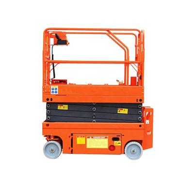 China Hotels 8m Lift Hydraulic Vertical Electric Telescopic Air Vehicle Scissor Lift for sale