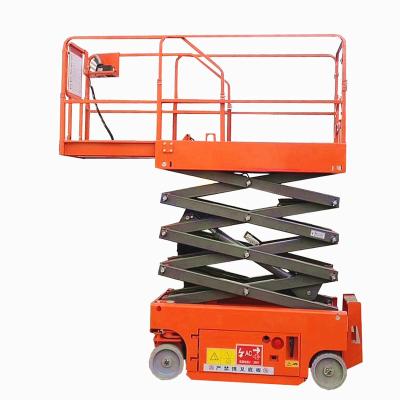 China Hotels Battery Operated Hydraulic Electric Self Propelled Scissor Lift Weightlifting for sale