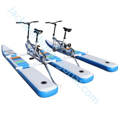 China Factory direct sale 6061-aluminum alloy frame water bike inflatable multi-color optional games water bikes outdoor water equipment for two person for sale