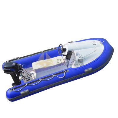 China RIB350 Relaxing Boat 3.5m Speed ​​Fiberglass Boat Jet Inflatable Boat for sale