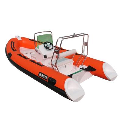 China Popular 4.2m Fiberglass Rib Boat Fiberglass Rowing Boat Hot Selling for sale