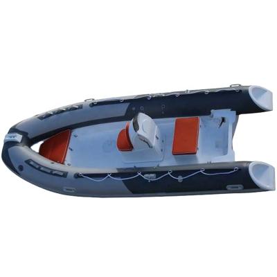 China Offer 4.8M Fiberglass Rigid Inflatable Boat RIB Boat Yacht Dinghy Boat for sale