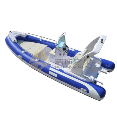 China Fiberglass RIB550 Boat 5.5m Inflatable Fishing Boat For Sale for sale