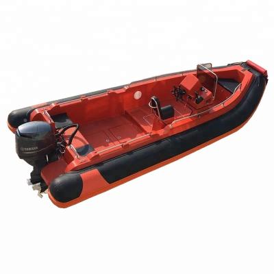 China RIB580D Fiberglass Boat 5.8meter Fishing Fiberglass Pontoon Boat for sale