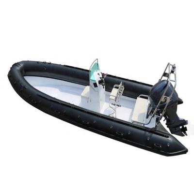 China 2018 New Model 6.8m Fiberglass Military Patrol Rigid Hull Hypalon RIB Inflatable Boats For Sale for sale