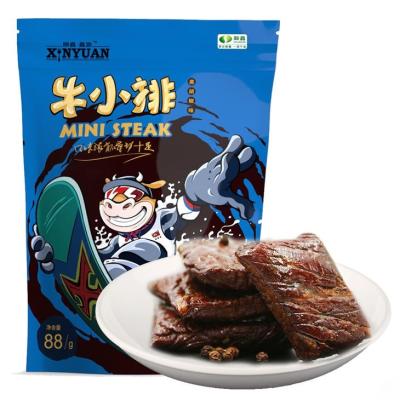 China Normal Convenient Fast Food Snack Rib Dish Piece Stuffs Snacks High Quality Chinese Beef Jerky for sale