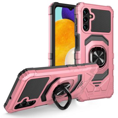 China Shockproof Car Magnetic Shockproof Case For iPhone 11 XR Ring Holder Mobile Phone Bags For Galaxy A13 A04E A04S Cell Phone Back Cover Case for sale