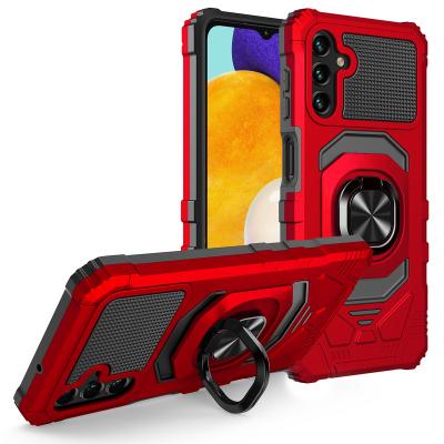 China Shockproof Resistant TPU PC Kickstand Phone Case For iPhone 13 Pro; for galaxy A24 galaxy series metal magnet cover for sale