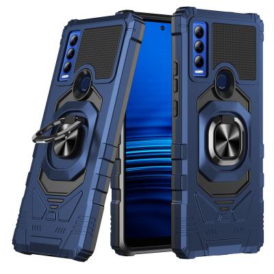 China Shockproof 3 in 1 Popular Cell Phone Case for ATT Maestro Max Cricket Ovation 2 Smartphone Accessories Cover Metal Ring Magnetic for sale