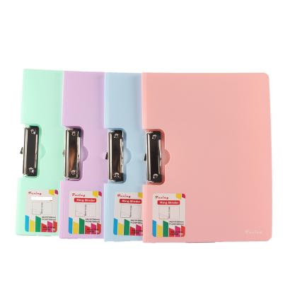 China Hot Candy Color Eco-friendly PP Multi-Function Folder Custom Hard Plastic Office A4 Sales Documents Folder Solid Color for sale