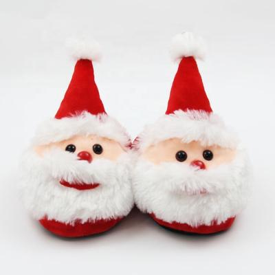 China Unisex Plush Santa Claus Slippers Christmas Home Slippers Plush Lightweight High Quality Room Slippers for sale