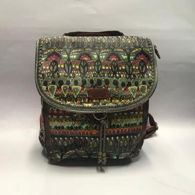 China Best Selling Retro Fashion Canvas Waterproof Backpack For Girls for sale