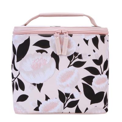 China Food Soft Top Loader Floral Insulated Lunch Bag for sale