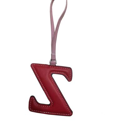 China Red and Pink Leather Letter Promotion Charm for sale