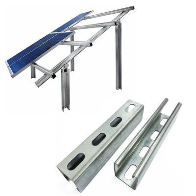 China Industrial / Home / Commercial Hot Dip Galvanizing Ground PV Mount Solar Panel Support System Solar Panel Bracket for sale