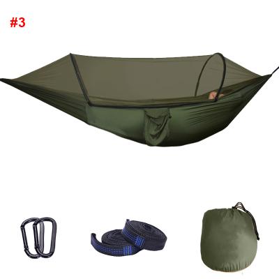 China Durable Factory Pop Up Camping Hammock With Mosquito Net Nylon Swing Outdoor Use for sale