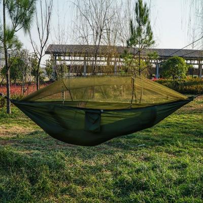 China Durable Nylon Portable Parachute Hammock With Mosquito Net , Soft Camping Mosquito Net Hammock for sale