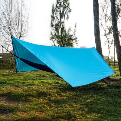 China Durable Outdoor Waterproof Sunshade Camping Hammock Tent Tarp, Rain Fly Hammock Tarp For Hiking for sale