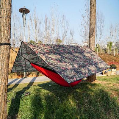 China Durable Portable Hammock Tarp Shelter Lightweight Waterproof Hammock Rain Fly Tent for sale