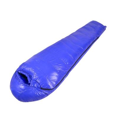 China Waterproof / Comfort / Soft / Warm Lightweight Down Mummy Sleeping Bag For Outdoor Filling 1500g Slimes Down for sale