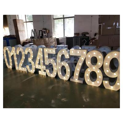 China beauty birthday party decoration 3d led number lights 123 letter light for wedding events for sale