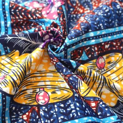 China Fusible Scatter Printing African Wax Fabric Clothing Fabric Polyester Fabric 18