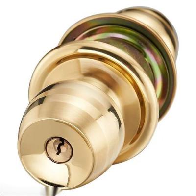 China Modern High Quality Copper Ball Lock With Key For Interior Room Door Used for sale