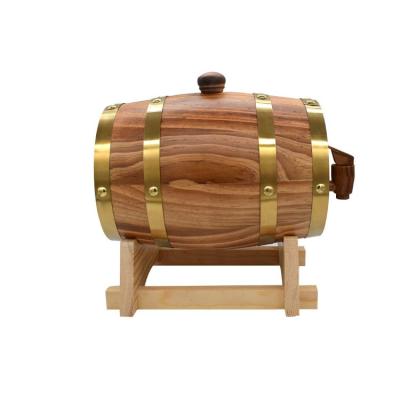 China Eco-friendly 5L Oak Barrels Whiskey Barrel Dispenser Aging Wine Bucket No Leaking for Storage Wine & Spirits & Whiskey for sale