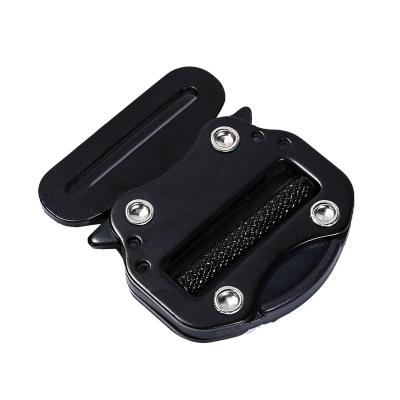 China Custom Adjustable Fall Protection Harness Use GD Quick Release Belt Buckle Stamping Type 46mm Width Black 18kn Strength Metal for sale