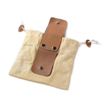 China Outdoor Folding Canvas Storage Pocket Harvesting Fruit Picking Gude Bag Gude Bag Forager Camping Leather Hike Tool Bag for sale