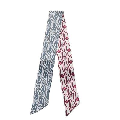 China Wholesale Soft Elegant Luxury Printed Scarves Silk Neck Scarf for sale