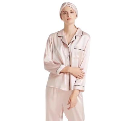 China Wholesale QUICK DRY Silk Women's Pajamas 100% Silk Pajamas Sleepwear Sets for sale